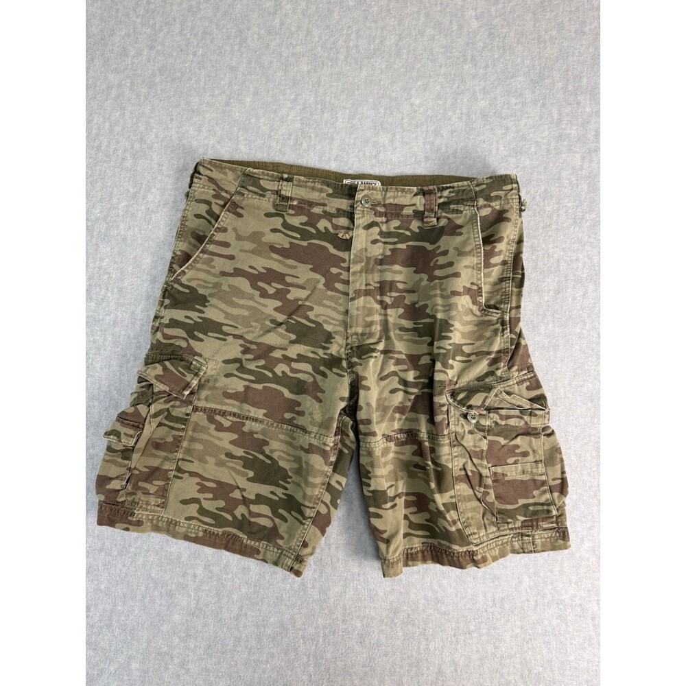 Vintage Steve & Barry's Baggy Camo Cargo Shorts Size 38 Skater Y2K Grunge